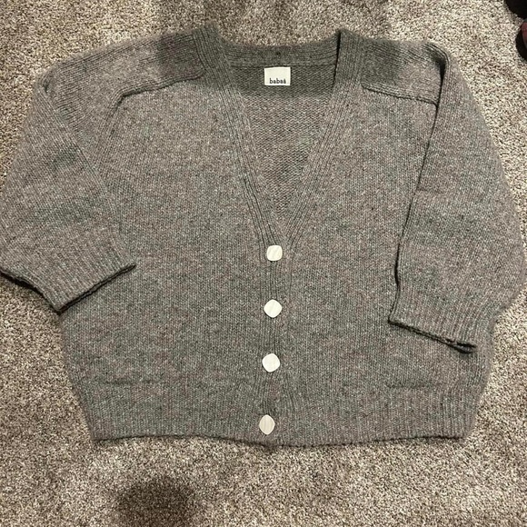 Babaa no51 cardigan Dark Mist Good Condition - Picture 3 of 8